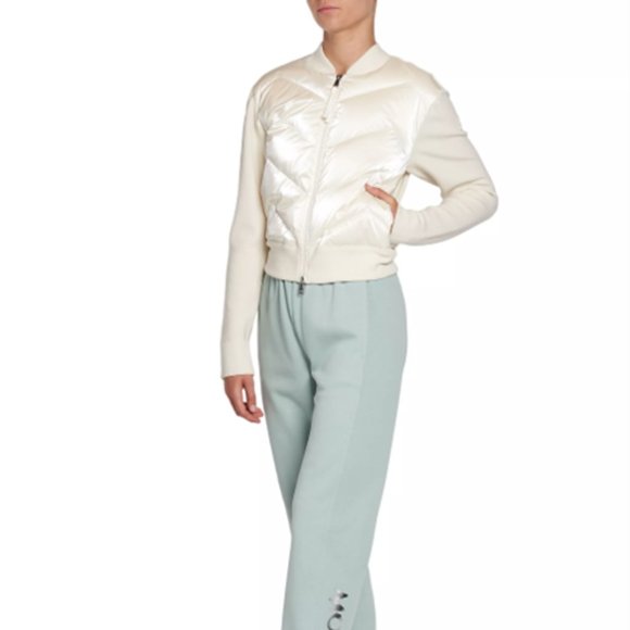 Moncler Mainline Knit & Down Puffer Cardigan size M - Picture 2 of 2